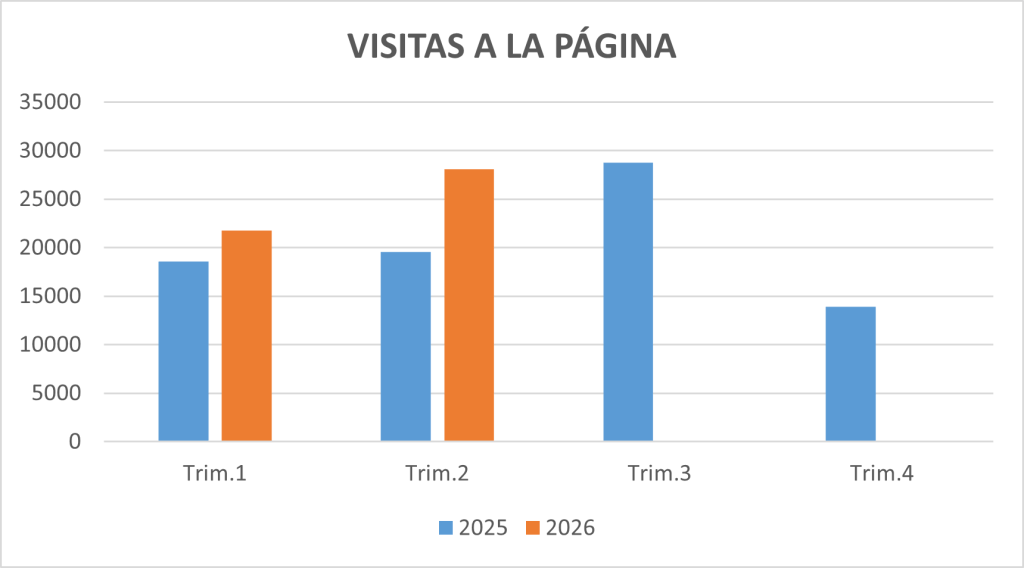 Visitas a la Página Trimestrales
